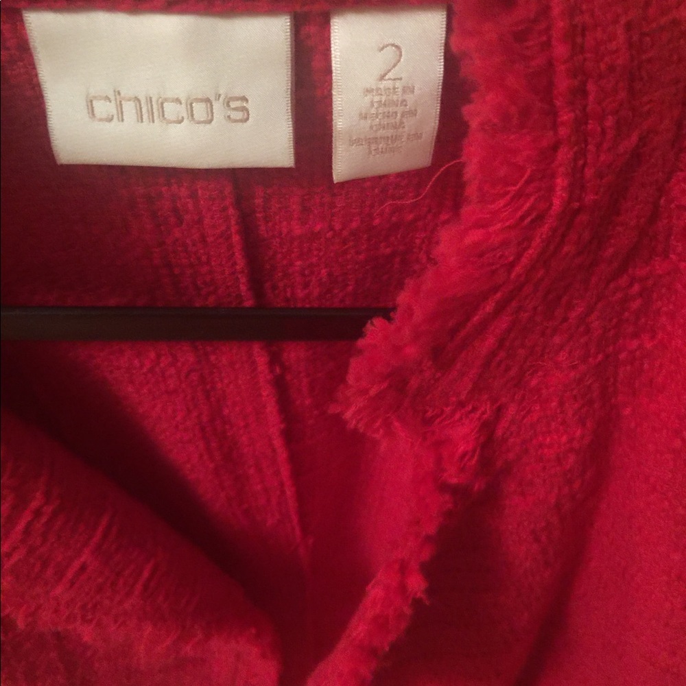 Chico’s red jacket 2